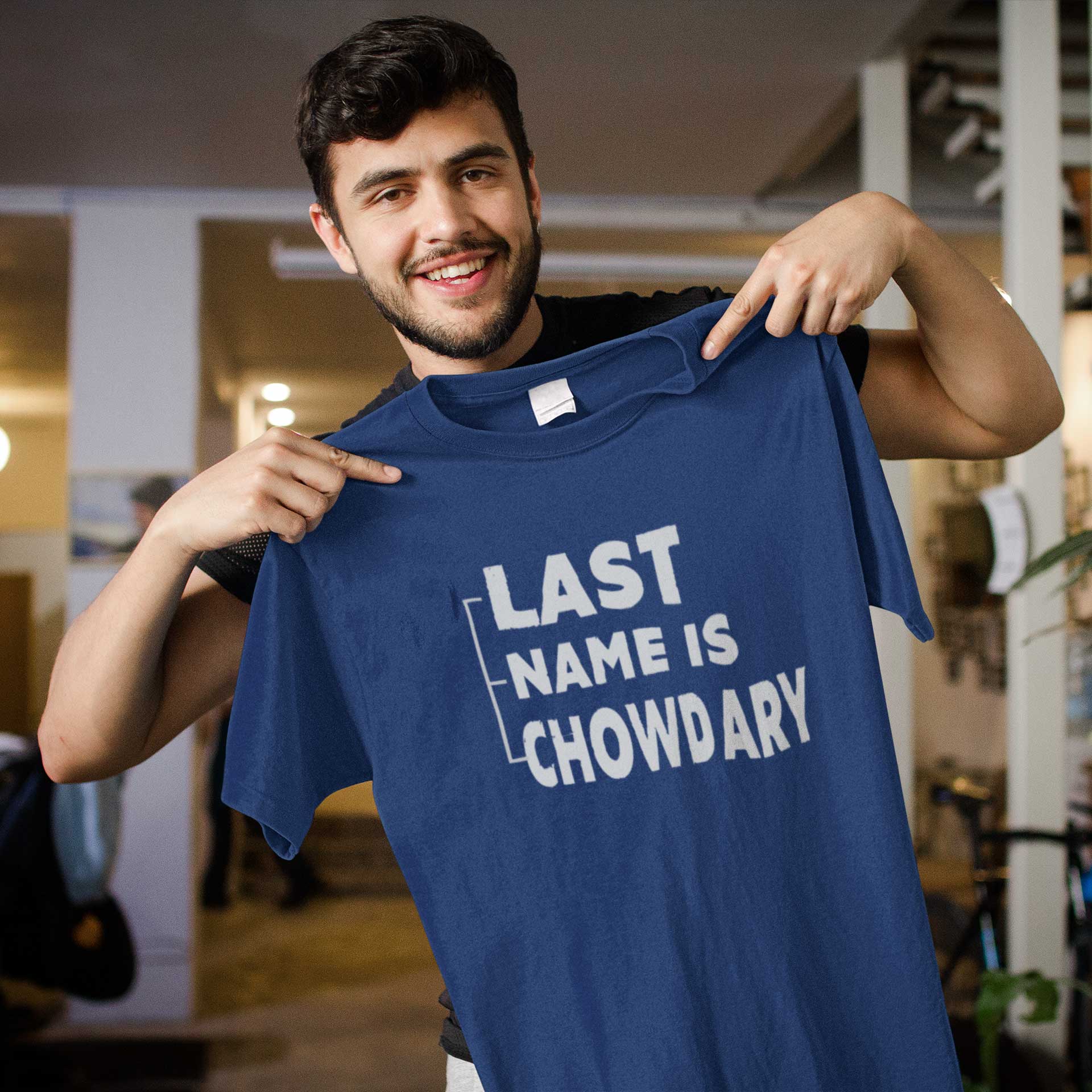 Last Name Is Chowdary - Men’s T-shirt