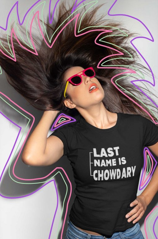 Last Name Is Chowdary - Women’s T-shirt LAST NAME IS CHOWDARY – WOMEN’S TEE – SUPERHUMOUR.COM -TELUGU TSHIRTS – TELUGU TEE – TOLLYWOOD TEE SHIRTS – LAST NAME IS CHOWDARY TSHIRT – LAST NAME IS CHOWDARY MOBILE CASE – SUPERHUMOUR – SUPERHUMOR - KAMMA TSHIRT - KAMMAVARI SANGAM TSHIRT