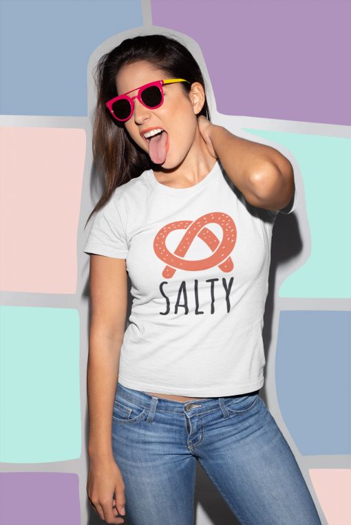 Salty - Women’s T-shirt SALTY - WOMEN'S TEE – SUPERHUMOUR.COM - SALTY TSHIRT – SALTY MOBILE CASE - SALTY WOMENS TSHIRT