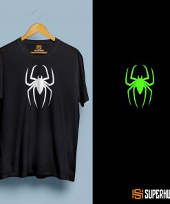 SPIDERMAN ( GLOW IN DARK) TSHIRT - GLOW IN DARK - GLOW IN DARK TSHIRTS  - SUPERHUMOUR.COM - Spiderman glow in dark tshirt