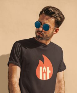 Lit (Instagram Sticker) – Unisex T-shirt - SUPERHUMOUR.COM - Lit TSHIRT - Superhumour - Instagram stickers