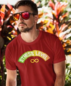 Stress Level (Instagram Sticker) – Unisex T-shirt - SUPERHUMOUR.COM - Lit TSHIRT - Superhumour - Instagram stickers - Stress Level tshirt